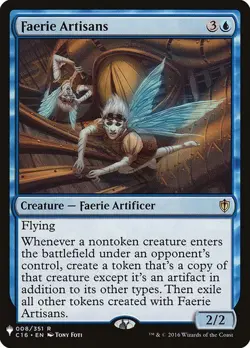 NM Faerie Artisans, MTG, The List, Magic the Gathering, 8 - Image 1