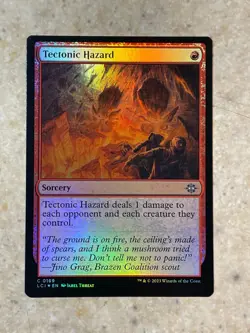 MTG NM Tectonic Hazard Foil [Lost Caverns of Ixalan] - Image 1