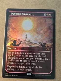MTG Explosive Singularity Showcase - Kamigawa: Neon Dynasty #383 Foil - Image 1