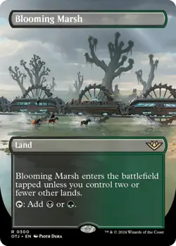 Blooming Marsh (Borderless) - Outlaws of Thunder Junction (OTJ) NM MTG - Image 1