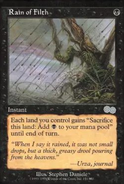 Urza's Saga #151 Rain of Filth - Image 1
