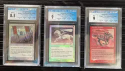 Mtg Urza's Legacy Foil Lot (CGC) graded Three Total [1999] - Image 1