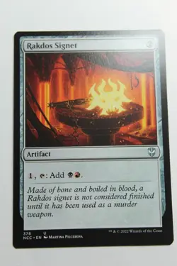 MTG Rakdos Signet x1- -New Capenna Commander-Near Mint/Pack Fresh - Image 1