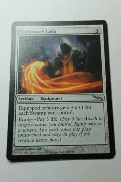 MTG Nightmare Lash x1- -Mirrodin-Mod/Hvy Play - Image 1