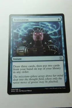 MTG Brainstorm x1- -Eternal Masters-Lightly Played - Image 1