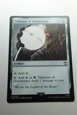 MTG Talisman of Dominance x1- -Doctor Who-Near Mint - Image 1