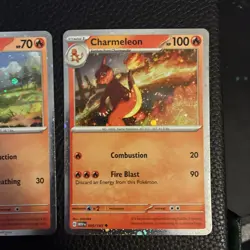 Pokemon TCG Charmeleon 005/165 Charmander 004/165 Cosmos Holo Promos NM - Image 3