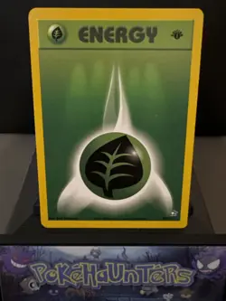 Pokemon Card Grass Energy 108/111 1st Edition Neo Genesis Non Holo Near Mint - Image 1