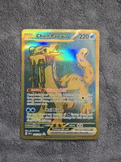 Chien-Pao ex 242/091 Hyper Rare SV: Paldean Fates Pokemon TCG NM - Image 1