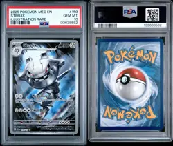 2025 POKEMON MEG EN-MEGA EVOLUTION ILLUSTRATION RARE #150 STEELIX PSA 10 - Image 3