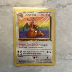 Pokemon TCG Dragonite Fossil 19/62 Regular Unlimited Rare NM - Image 1