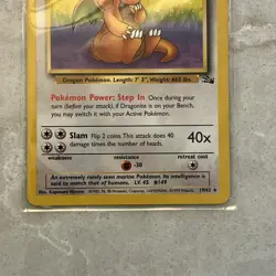 Pokemon TCG Dragonite Fossil 19/62 Regular Unlimited Rare NM - Image 3