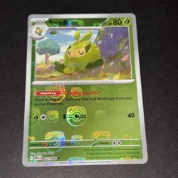Swadloon 002/086 master Ball Reverse Holo Pokemon TCG White Flare English - Image 1