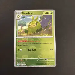 Swadloon 002/086 master Ball Reverse Holo Pokemon TCG White Flare English - Image 2