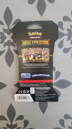 1x Pokemon TCG Mega Evolution Sleeved Booster Pack Random Art - Image 2