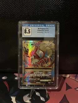 2016 Pokemon TCG Evolutions M Pidgeot EX Full Art Holo 105/108 CGC 8.5 NM/Mint + - Image 1