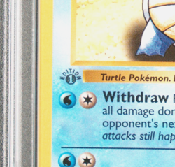 GRAY GREY STAMP Wartortle 42/102 1st Edition Pokemon Base Set PSA 8 NM/Mint - Image 3