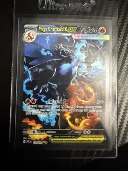 Pokemon TCG Mega Charizard X EX SIR 125/094 English Phantasmal Flames Pack Fresh - Image 1
