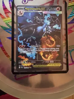 Pokemon TCG Mega Charizard X EX SIR 125/094 English Phantasmal Flames Pack Fresh - Image 2