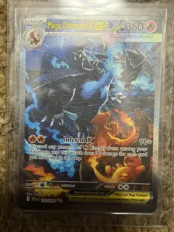 Pokemon TCG Mega Charizard X EX SIR 125/094 English Phantasmal Flames Pack Fresh - Image 4