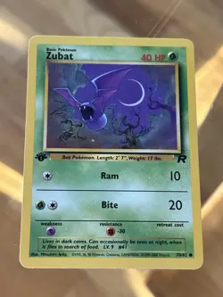 Pokemon Zubat Common 1st Edition Team Rocket 70/82 - Image 1