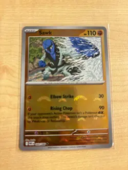 Pokemon TCG - S&V - White Flare - Sawk - 049/086 - Pokeball Reverse Holo - Image 1