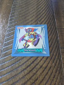 1996 Topps Yu-Gi-Oh! Sticker Collection #8 Time Wizard Silver - Image 1