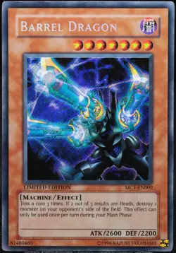 Yu-Gi-Oh! Barrel Dragon MC1-EN002 Secret Rare Limited Edition [NM-M] | EN 2004 - Image 1