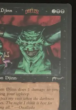 Magic The Gathering MTG JUZAM DJINN Promo 6x9 Oversize Jumbo Card! - Image 3
