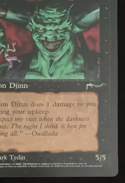 Magic The Gathering MTG JUZAM DJINN Promo 6x9 Oversize Jumbo Card! - Image 5