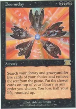 MTG magic cards 1x Doomsday 6th Edition Light Play, English - Image 1