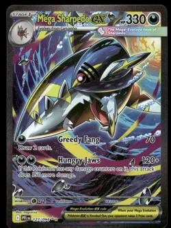 Pokemon Cards Mega Sharpedo ex 127/094 Phantasmal Flames NM - Image 1