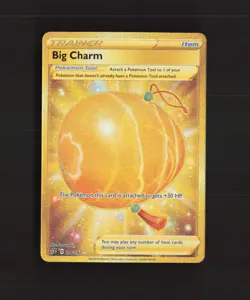 Big Charm 206/192 SWSH Rebel Clash Gold Secret Rare Holo Pokemon Card NM - Image 1