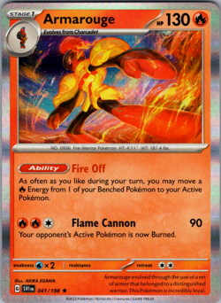 Armarouge - (Line Holo) Rare Miscellaneous Cards & Products 041/198 NM | Pokemo - Image 1