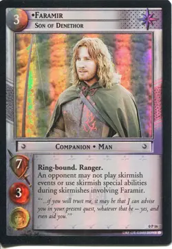 Lord Of The Rings CCG TCG Foil Promo Card 0P16 Faramir Son Of Denethor - Image 1