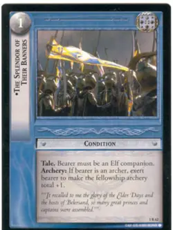 Lord Of The Rings CCG FotR Card 1.R62 Splendor Of Their Banners - Image 1