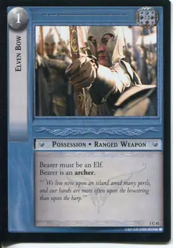 Lord Of The Rings CCG FotR Card 1.C41 Elven Bow - Image 1