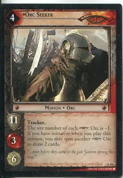 Lord Of The Rings CCG Card RotK 7.R306 Orc Seeker - Image 1
