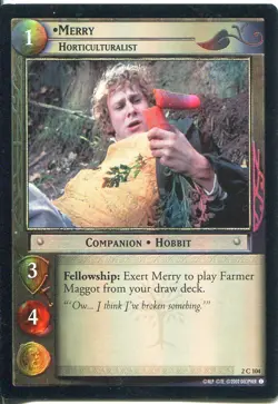 Lord Of The Rings CCG Foil Card MoM 2.C104 Merry, Horticulyuralist - Image 1