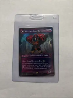 FOIL BLITZWING, CRUEL TORMENTOR (SHATTERED GLASS) Transformer Magic MTG CARD - Image 1