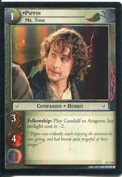 Lord Of The Rings CCG Foil Card MoM 2.C110 Pippin, Mr Took - Image 1