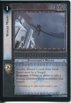 Lord Of The Rings CCG Card SoG 8.U83 Winged Mount - Image 1