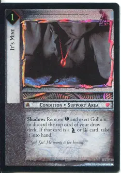 Lord Of The Rings Foil CCG Card RotK 7.C62 It's Mine - Image 1