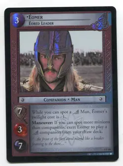 Lord Of The Rings CCG TCG Foil Promo Card 0P80 Eomer Eored Leader - Image 1