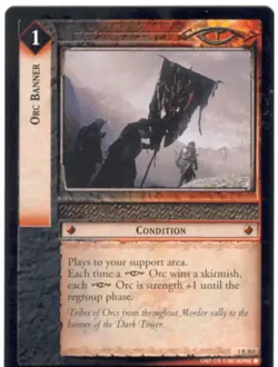 Lord Of The Rings CCG FotR Card 1.R263 Orc Banner - Image 1