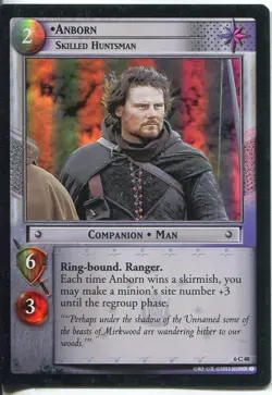 Lord Of The Rings CCG Foil Card EoF 6.C48 Anborn, Skilled Huntsman - Image 1