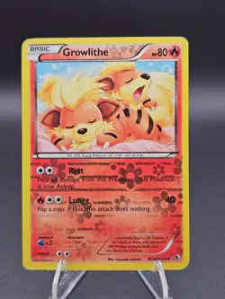 Pokemon TCG Growlithe RC4/RC25 Legendary Treasures Radiant Collection Holo Card - Image 1