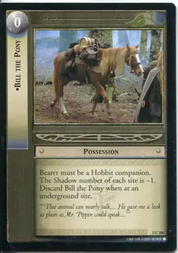 Lord Of The Rings CCG Card RotEL 3.U106 Bill The Pony - Image 1