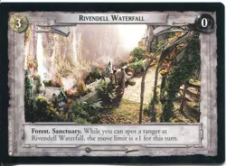Lord Of The Rings CCG FotR Card 1.U342 Rivendell Waterfall - Image 1