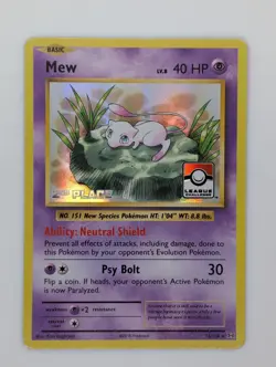 Pokemon Mew 2nd Place League & Championship Cards 53/108 Holo - Image 1